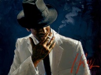 Fabian Perez Fabian Perez Marcus in White Suit II